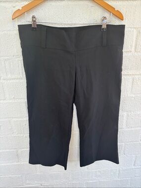 Wet Seal Low Rise Black Stretch Capri Pull On Pants sz L